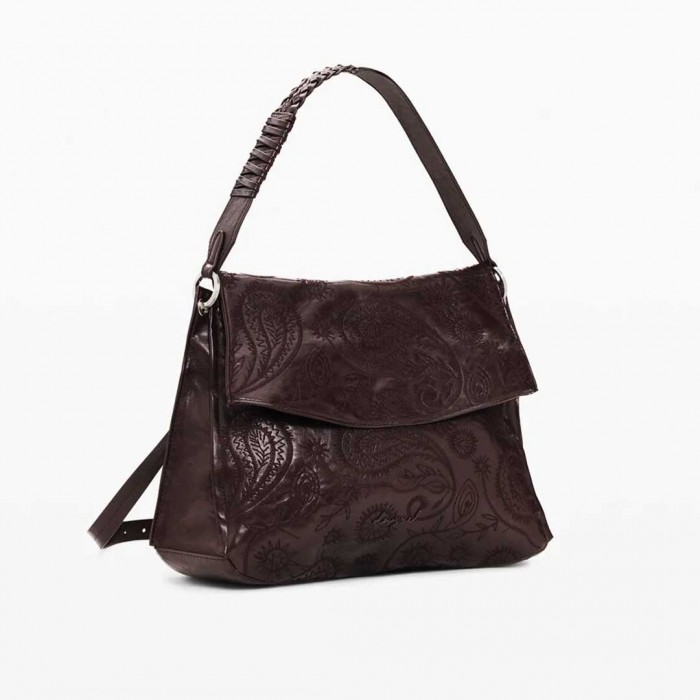 DESIGUAL WOMAN Medium paisley backpack BORDO