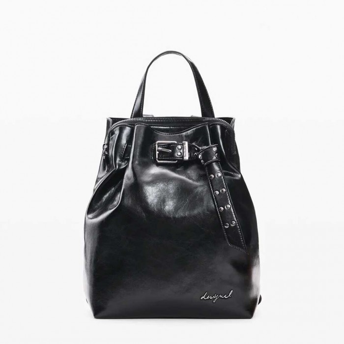 DESIGUAL WOMAN Mini small backpack BLACK