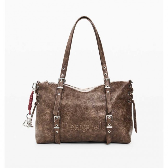 DESIGUAL WOMAN Medium shopping bag BROWN