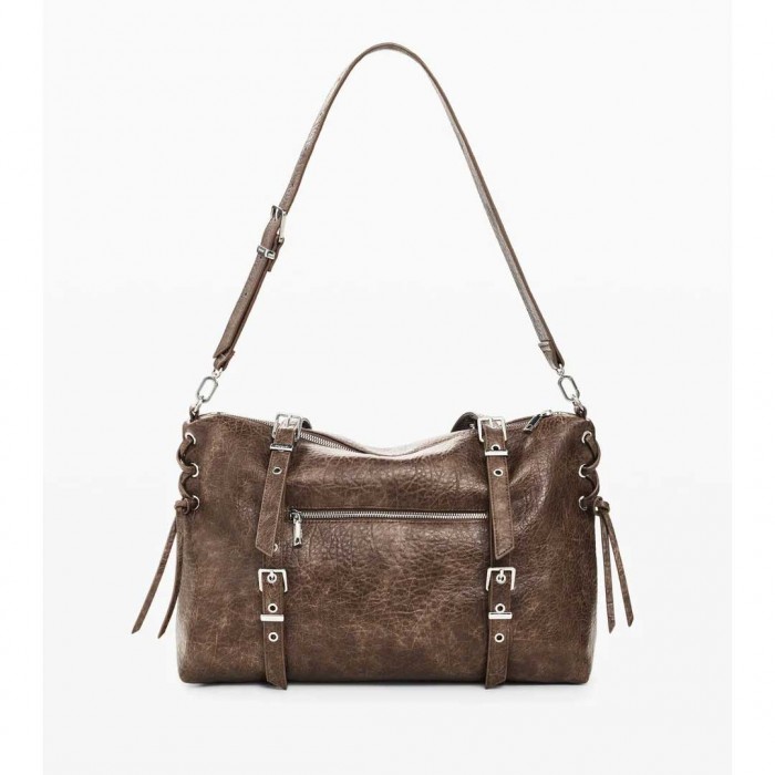 DESIGUAL WOMAN Medium shopping bag BROWN