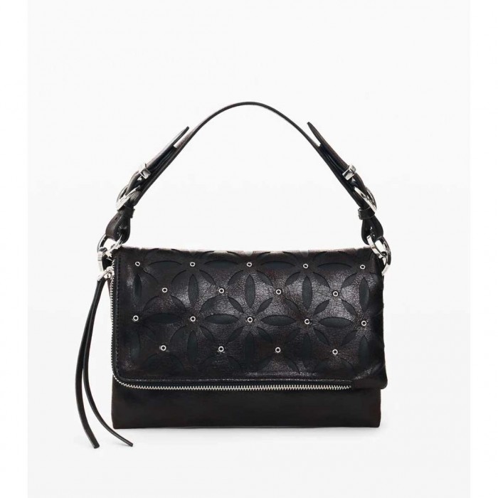 DESIGUAL WOMAN Medium Quilted Bag BLACK