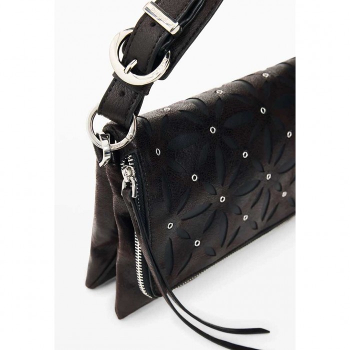 DESIGUAL WOMAN Medium Quilted Bag BLACK