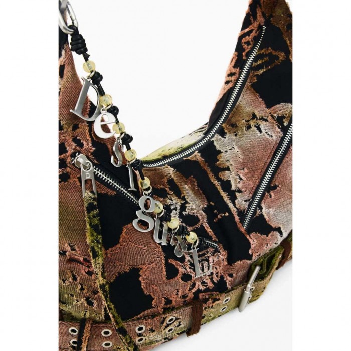 DESIGUAL WOMAN  Large fabric bag GREEN