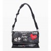 DESIGUAL WOMAN Medium Quilted Bag BLACK 2