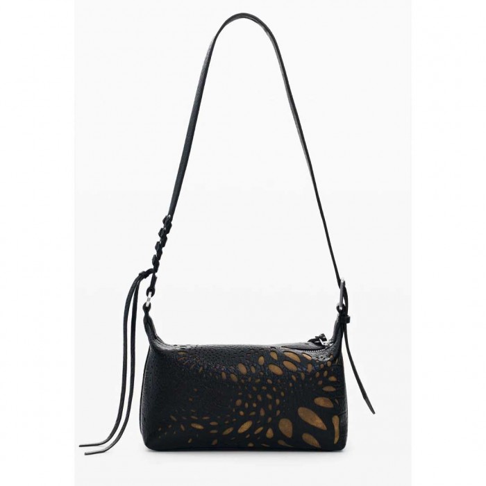 DESIGUAL WOMAN Medium Cut-out Bag BLACK DESIGUAL WOMAN Medium Cut-out Bag BLACK