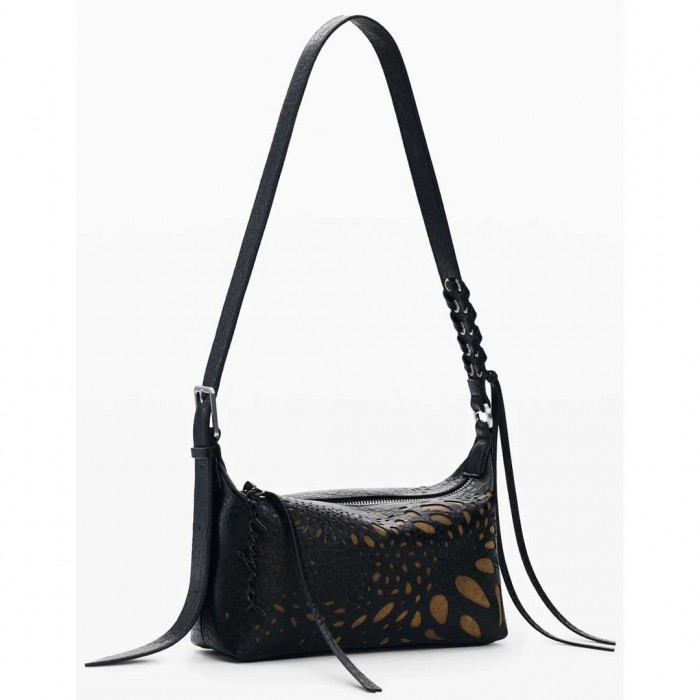 DESIGUAL WOMAN Medium Cut-out Bag BLACK