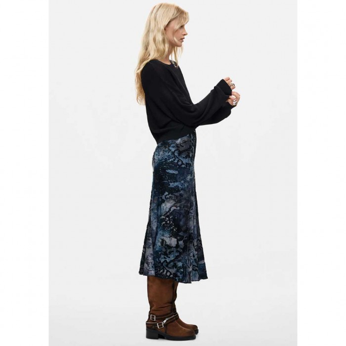 DESIGUAL WOMAN LONG DRESS 2 IN 1 DARK BLUE
