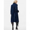 DESIGUAL WOMAN Straight jacquard coat BLUE
