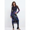 DESIGUAL WOMAN Printed tulle dress M. C. Lacroix