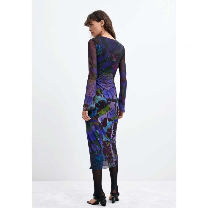 DESIGUAL WOMAN Printed tulle dress M. C. Lacroix