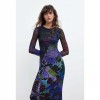 DESIGUAL WOMAN Printed tulle dress M. C. Lacroix