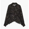 DESIGUAL WOMAN Sheer Floral Blouse BLACK