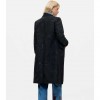 DESIGUAL WOMAN Straight jacquard coat BLACK