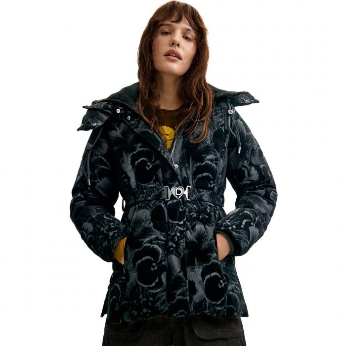 DESIGUAL Women's Winter Jacket BLACK