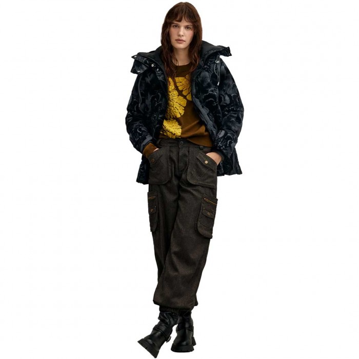 DESIGUAL Women's Winter Jacket BLACK