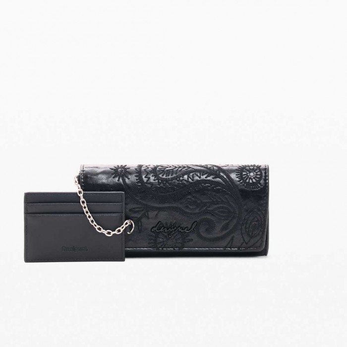 DESIGUAL WOMAN Large long wallet BLACK