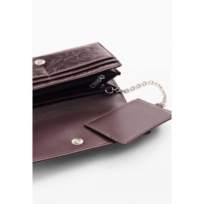 DESIGUAL WOMAN Large Embossed Wallet BORDO