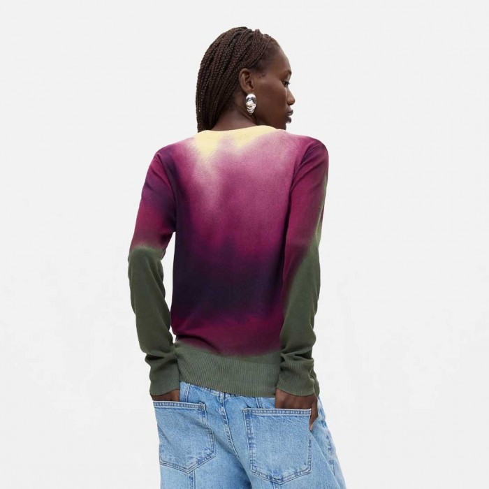 DESIGUAL Fine knit sweater Gradient Effect