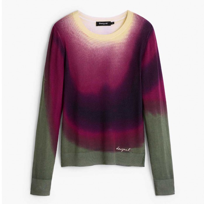 DESIGUAL Fine knit sweater Gradient Effect