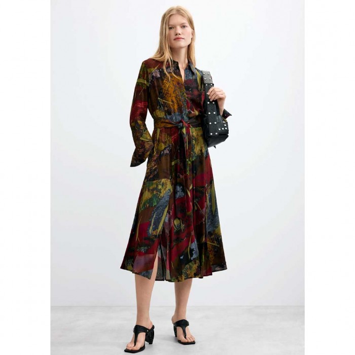 DESIGUAL WOMAN Long-Sleeve Midi Dress