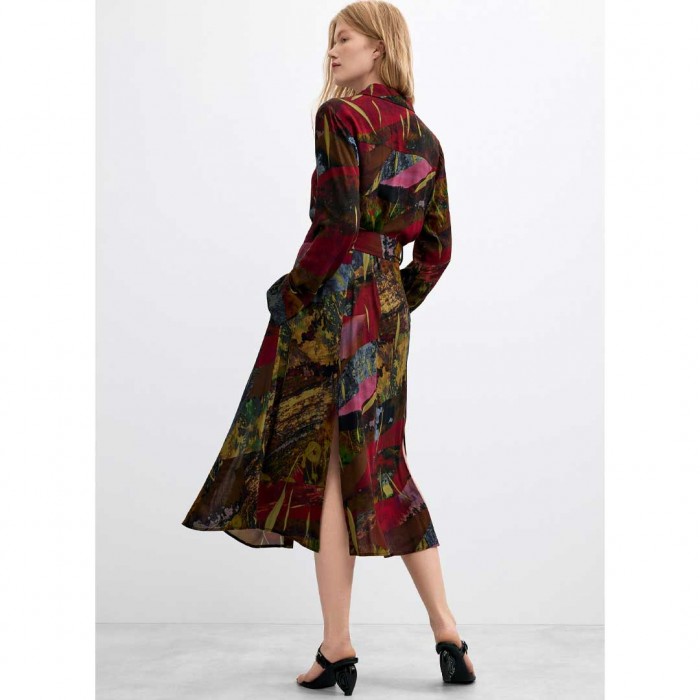 DESIGUAL WOMAN Long-Sleeve Midi Dress