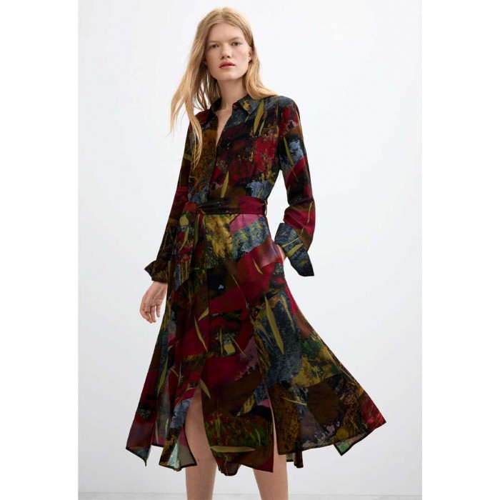 DESIGUAL WOMAN Long-Sleeve Midi Dress