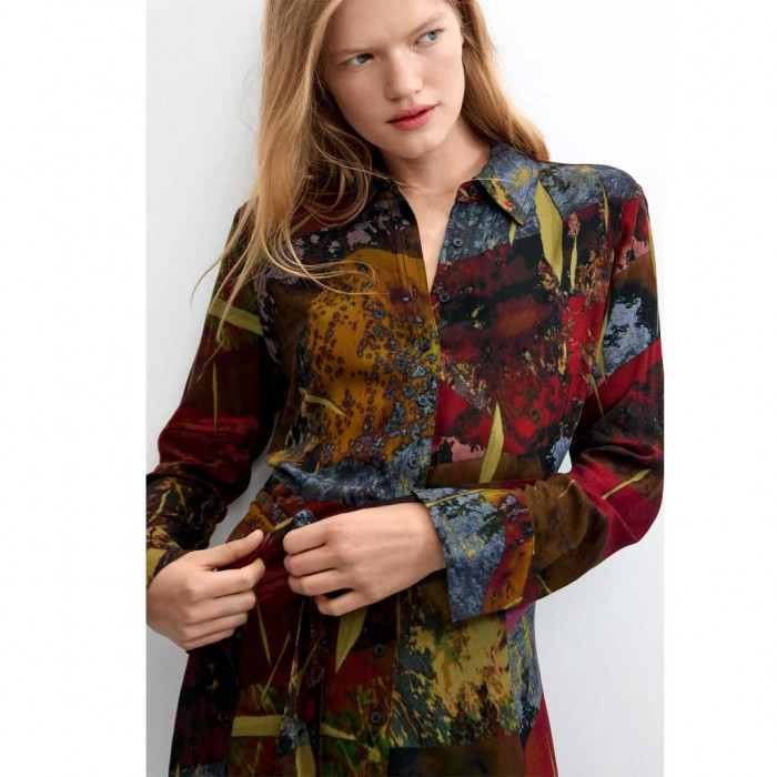 DESIGUAL WOMAN Long-Sleeve Midi Dress