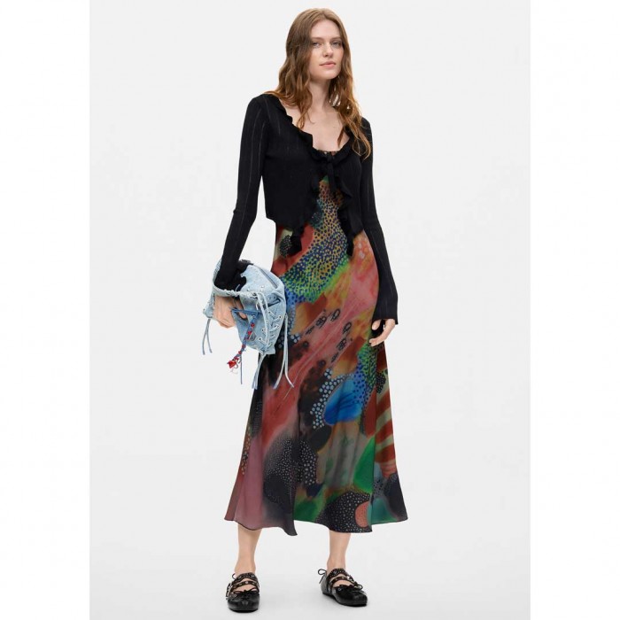 DESIGUAL WOMAN LONG DRESS 2 IN 1