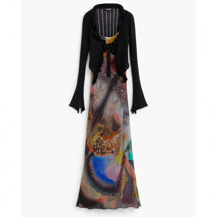 DESIGUAL WOMAN LONG DRESS 2 IN 1
