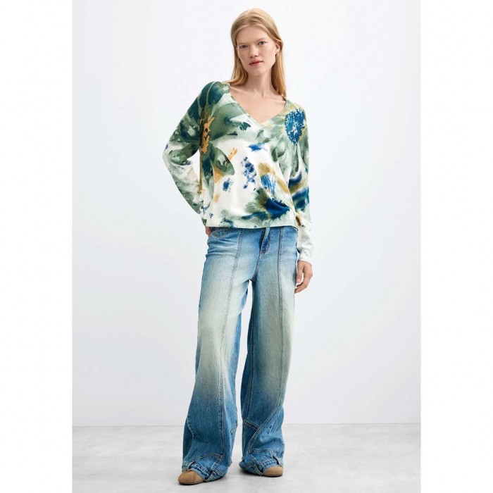 DESIGUAL WOMAN Thin Printed Sweater