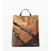 DESIGUAL WOMAN Padded medium backpack BROWN