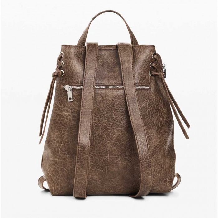 DESIGUAL WOMAN BACKPACK NEW CHOCO BROWN