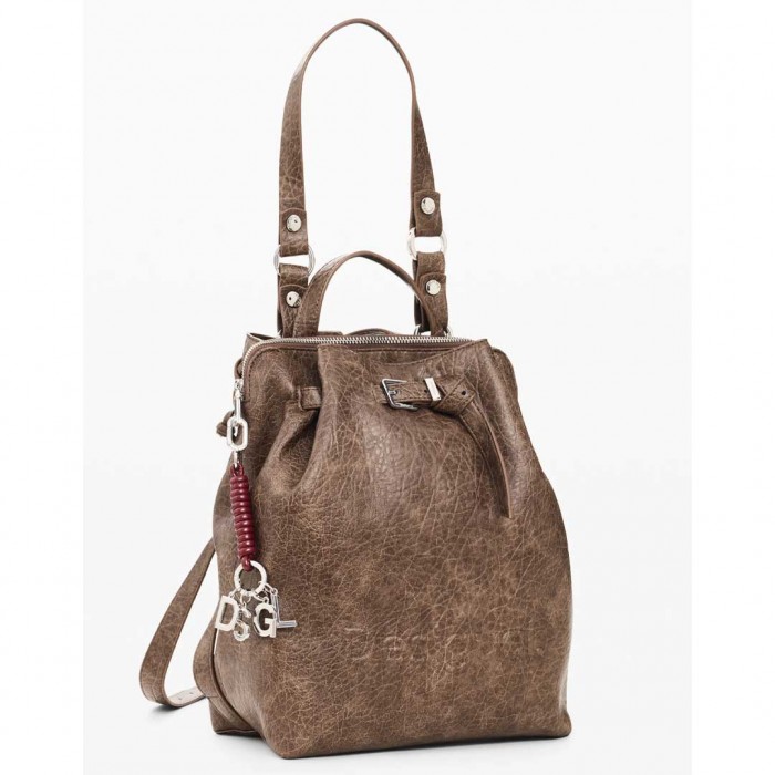 DESIGUAL WOMAN BACKPACK NEW CHOCO BROWN