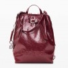 DESIGUAL WOMAN BAG LOGO LUENA DARK RED
