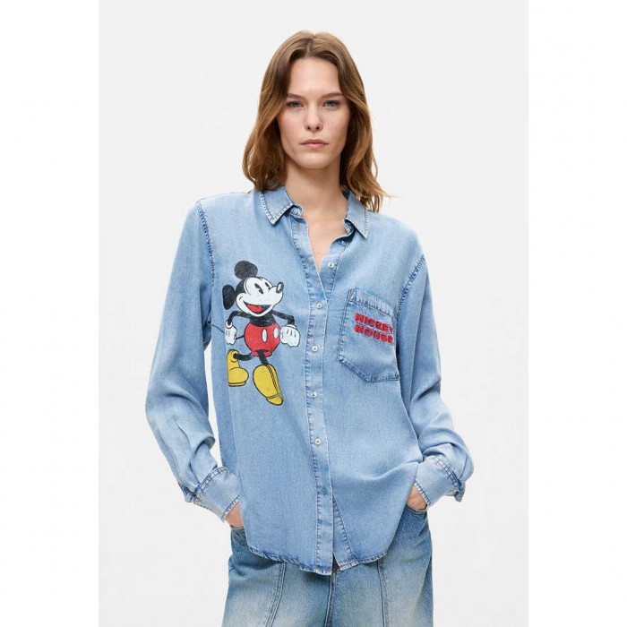 DESIGUAL WOMAN Mickey™ shirt JEAN BLUE