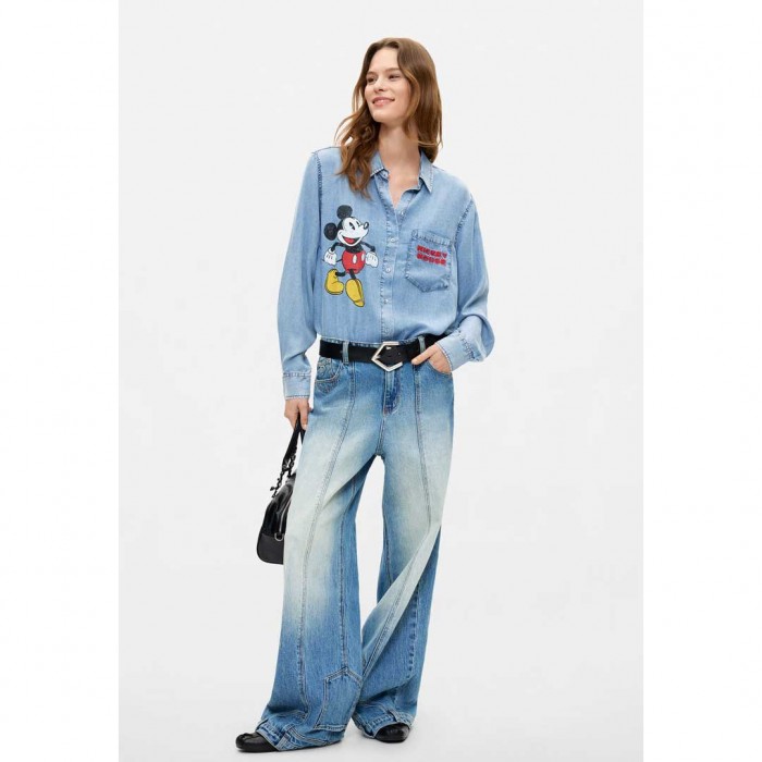 DESIGUAL WOMAN Mickey™ shirt JEAN BLUE