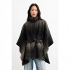 DESIGUAL WOMAN PONCHO GRAY/BLACK