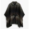 DESIGUAL WOMAN PONCHO GRAY/BLACK
