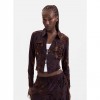 DESIGUAL WOMAN Long-sleeved knit t-shirt BROWN