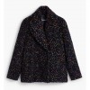 DESIGUAL Wool Women's Half Coat Black with Buttons