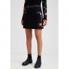 DESIGUAL Mini-skirt studs waist BLACK