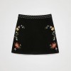 DESIGUAL Mini-skirt studs waist BLACK