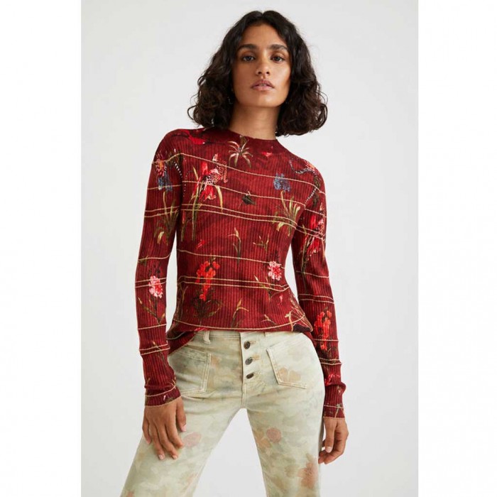 DESIGUAL Knit jumper flowers