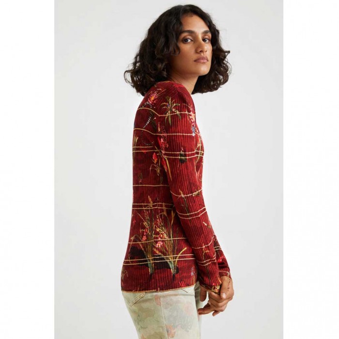 DESIGUAL Knit jumper flowers