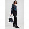 DESIGUAL Blouse puffed sleeves BLACK