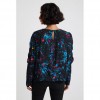 DESIGUAL Blouse puffed sleeves BLACK