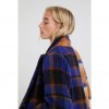 DESIGUAL Long loose coat tartan 