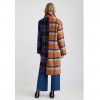 DESIGUAL Long loose coat tartan 