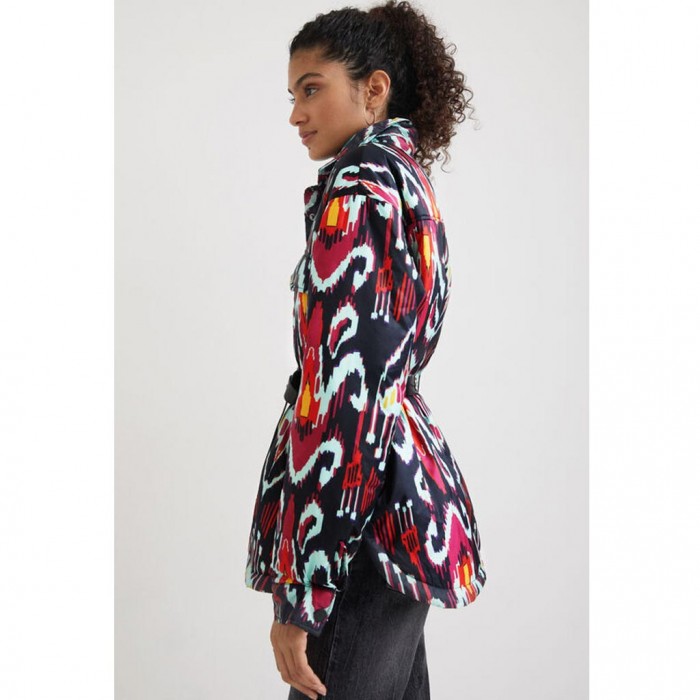 DESIGUAL Padded print overshirt