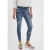 Skinny embroidered floral jeans DESIGUAL